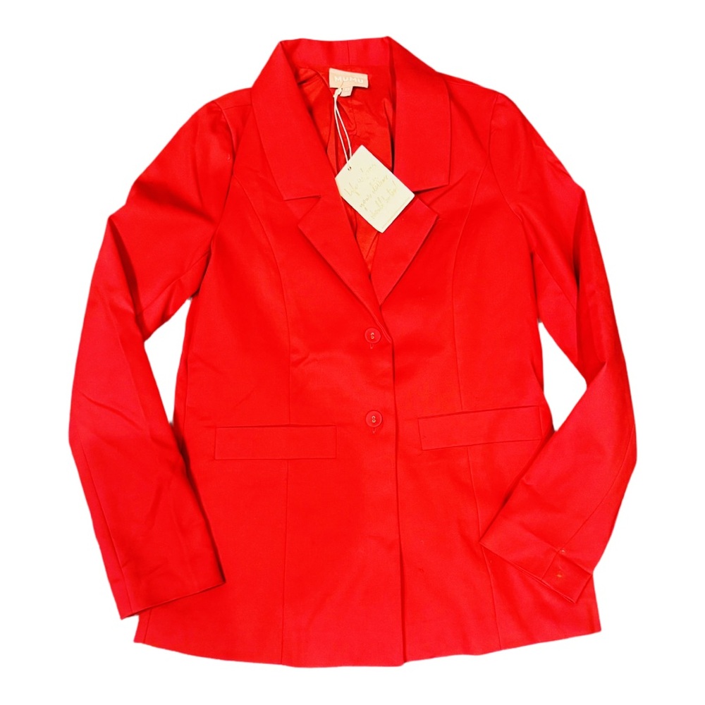 Show Me Your MuMu Red Tailored Blazer